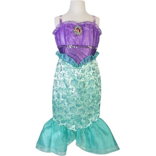 디즈니 Disney Princess Ariel Dress Costume for Girls, Perfect for Party, Halloween Or Pretend Play Dress Up, 4-6X