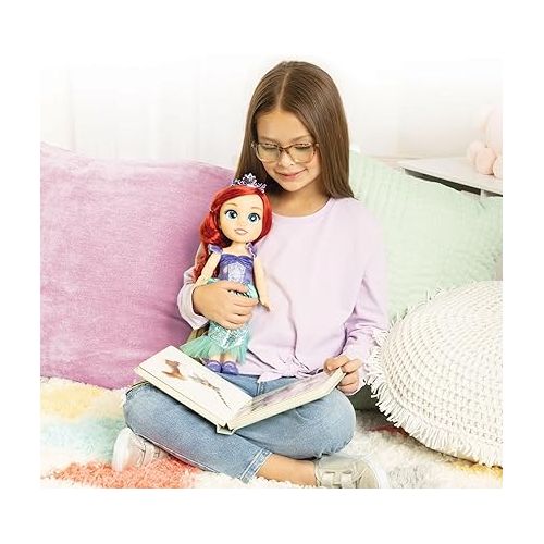 디즈니 Disney Princess My Friend Ariel Doll 14 inch Tall includes Removable Outfit, Tiara, Shoes & Brush
