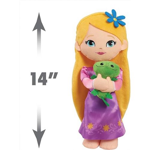 디즈니 Disney Princess Lil' Friends Rapunzel & Pascal 14-inch Plushie Doll and Accessories, Kids Toys for Ages 3 Up by Just Play