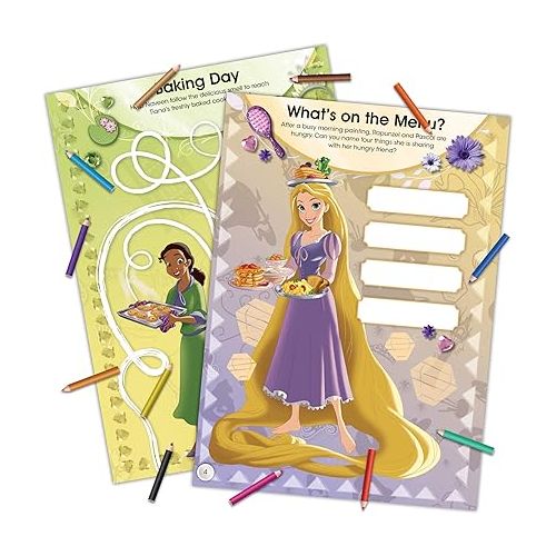 디즈니 Disney Princess Official Activity Book with Mini Pencils 45648 Bendon