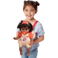 Disney Princess Moana Baby Doll Deluxe with Tiara, Carrier, Plush Friend, Pacifier, Bib & Baby Bottle [Amazon Exclusive]