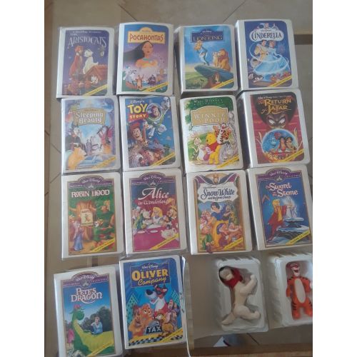 디즈니 1996 McDonalds Disney Happy Meal toys video series lot of 14