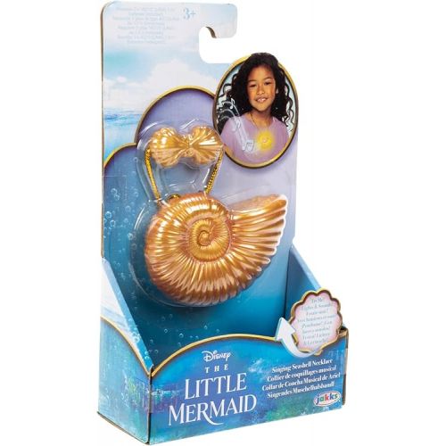 디즈니 Disney The Little Mermaid Ariel Seashell Necklace with Light-Up Feature and Ariel's Singing Voice! Toy Necklace for Girls Role Play and Dress-Up Time!