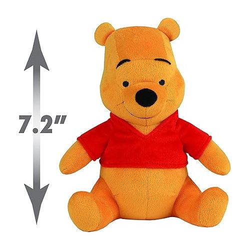 디즈니 Disney Collectible 7.2-inch Winnie the Pooh Beanbag Plush, Super Soft Plush Fabric, Kids Toys for Ages 2 Up by Just Play