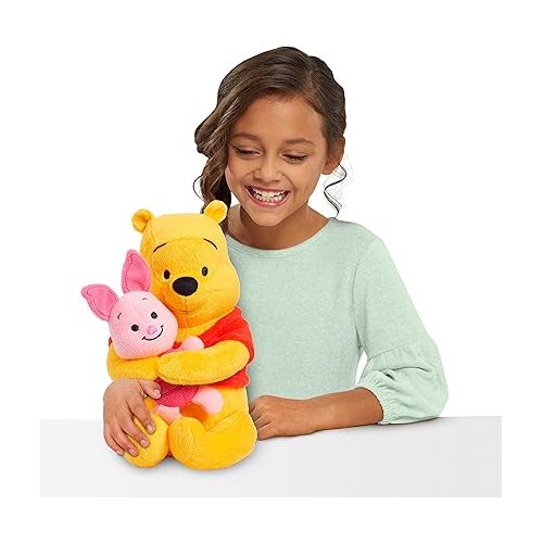 디즈니 Disney Classics Lil Friends Winnie the Pooh and Piglet Plush Stuffed Animal, Officially Licensed Kids Toys for Ages 0+ by Just Play