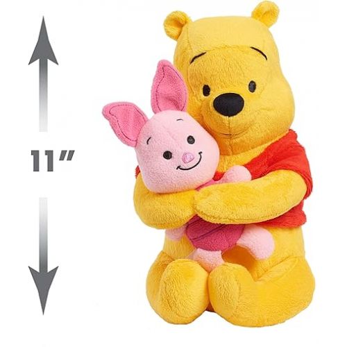 디즈니 Disney Classics Lil Friends Winnie the Pooh and Piglet Plush Stuffed Animal, Officially Licensed Kids Toys for Ages 0+ by Just Play