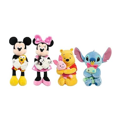 디즈니 Disney Classics Lil Friends Winnie the Pooh and Piglet Plush Stuffed Animal, Officially Licensed Kids Toys for Ages 0+ by Just Play