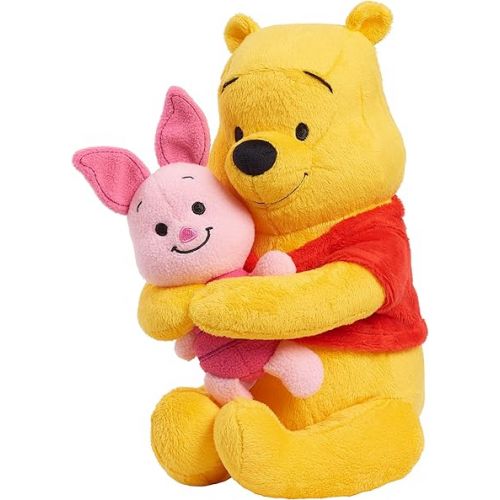 디즈니 Disney Classics Lil Friends Winnie the Pooh and Piglet Plush Stuffed Animal, Officially Licensed Kids Toys for Ages 0+ by Just Play