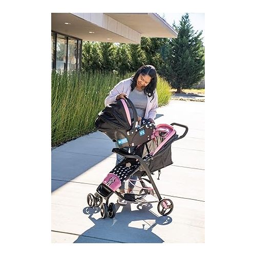 디즈니 Disney Baby Mickey Mouse Simple Fold LX Travel System, Lift to fold compactly in Less Than a Second for Easy Storage; self-Standing When Folded, Mickey Blogger