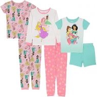 Disney Kids' Frozen | Princess | Minnie Mouse 6-Piece Snug-fit Cotton Pajamas Set