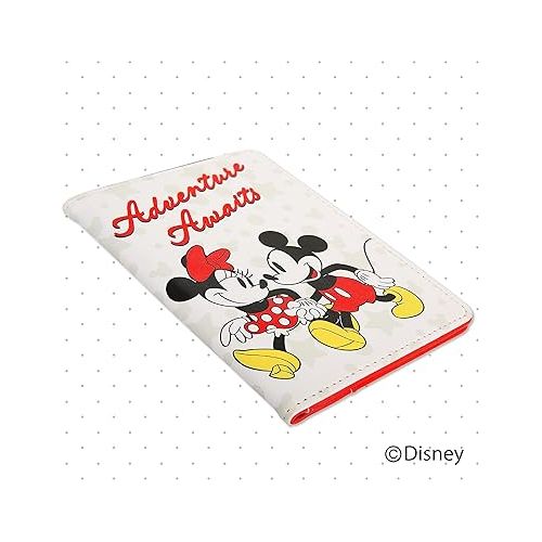 디즈니 Disney Mickey & Minnie Mouse Passport Holder - Officially Licensed Passport Holder for Women - Travel Essentials for Women