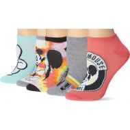 Disney Women's Mickey Mouse 5 Pack No Show Socks