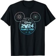 Disney Mickey Mouse Icon Fireworks Vacation Family Trip 2024 T-Shirt