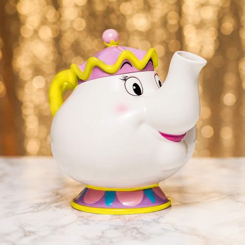 디즈니 Disney Mrs Potts Teapot, Porcelain 9.5 x 7.8 - Beauty and The Beast