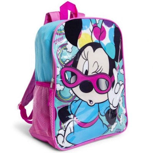 디즈니 Disney Minnie Mouse 11 Mini Backpack Book Bag, One Size, Pink