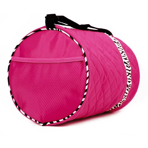 디즈니 Disney Dance Bag - Quilted Zebra Duffle in Hot Pink