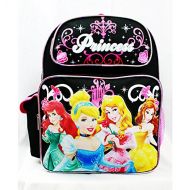 Disney Medium Backpack 4 Princess Rose Bag Black School Bag New A05931