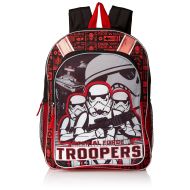 Disney Boys Star Wars Episode 7 Storm Troopers Backpack, BLACK/RED