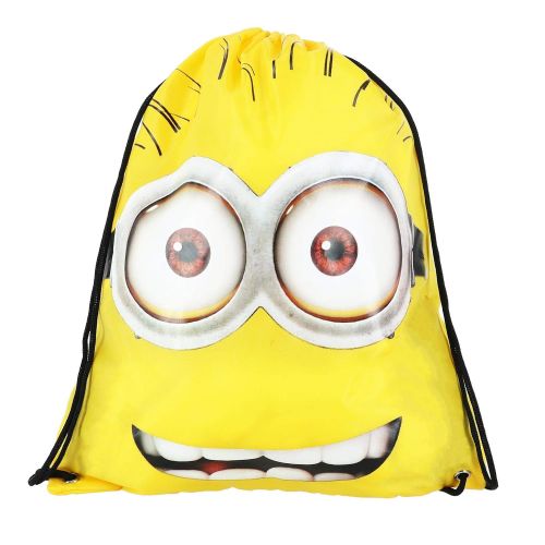 디즈니 Disney Illumination Entertainment Kids Minions Drawstring Bag, Yellow