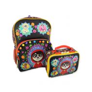 Disney Coco Kids Backpack and Lunch Box School Set (One Size, Black/Multi)