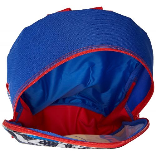 디즈니 Disney Boys Lion Guard Backpack with Detachable Lunch Kit, Red/Blue