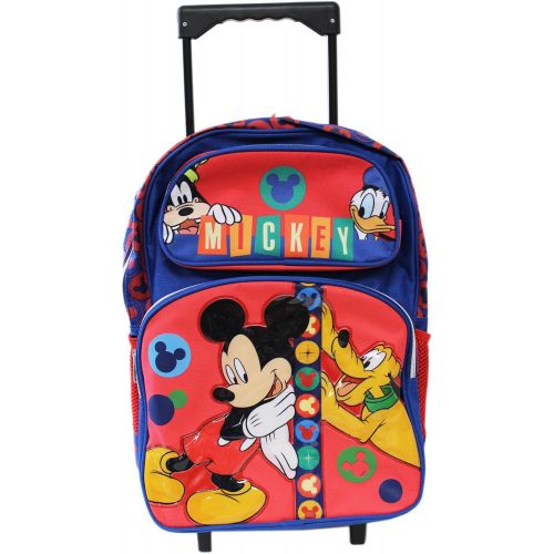 디즈니 Disney Mickey Mouse and Friends 16 School Rolling Backpack