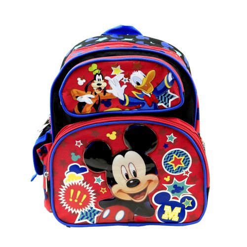 디즈니 Disney Mickey Mouse Kids 12 Toddler School Backpack Canvas Book Bag New
