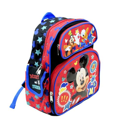 디즈니 Disney Mickey Mouse Kids 12 Toddler School Backpack Canvas Book Bag New