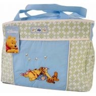 Disney Winnie The Pooh Blue Green Baby Large Tote Diaper Bag