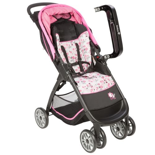 디즈니 Disney Baby Minnie Mouse Amble Quad Travel System Stroller with OnBoard 22 LT Infant Car Seat...