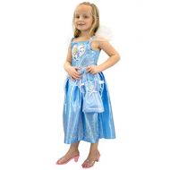 Disney Girls Cinderella Dress Up Costume with Bag