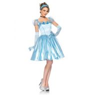 Leg Avenue Disney 3Pc. Classic Cinderella Costume Satin Dress Choker and Headband