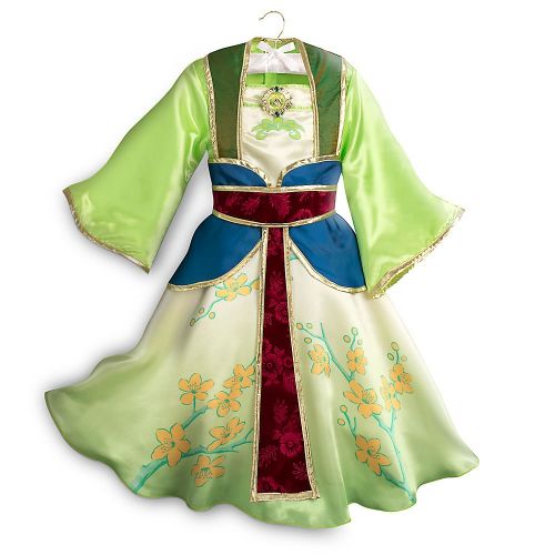 디즈니 Disney Mulan Costume for Kids Green