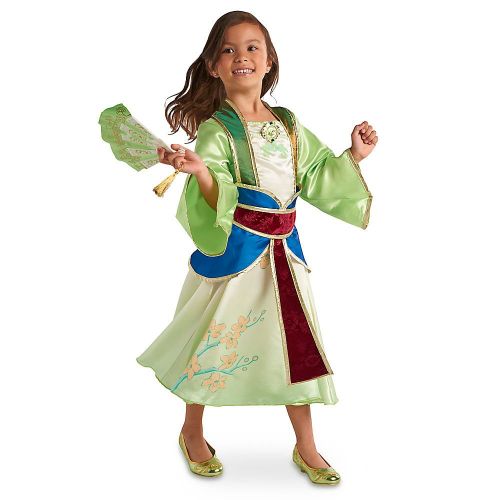 디즈니 Disney Mulan Costume for Kids Green