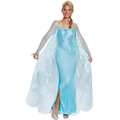 디즈니 Disney Disguise Womens Elsa Prestige Adult Costume