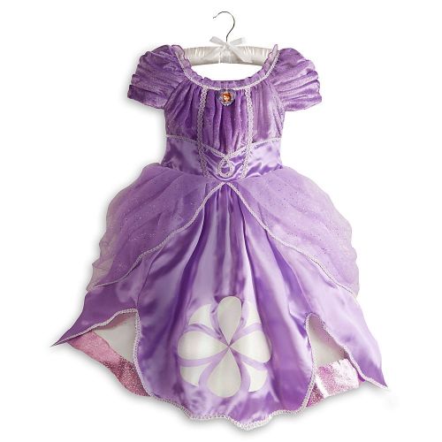 디즈니 Disney Store Sofia the First Costume Dress Halloween Size XS 4 4T