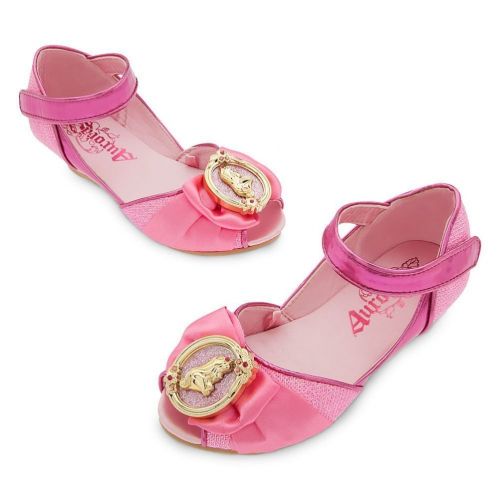 디즈니 Disney Store Princess Sleeping Beauty Aurora Little Girl Costume Dress Shoes Size 11/12 Pink