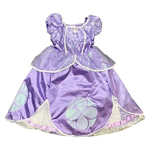 디즈니 DisneyParks Princess Sofia The First Costume Dress Purple Glitter Girls (7/8)