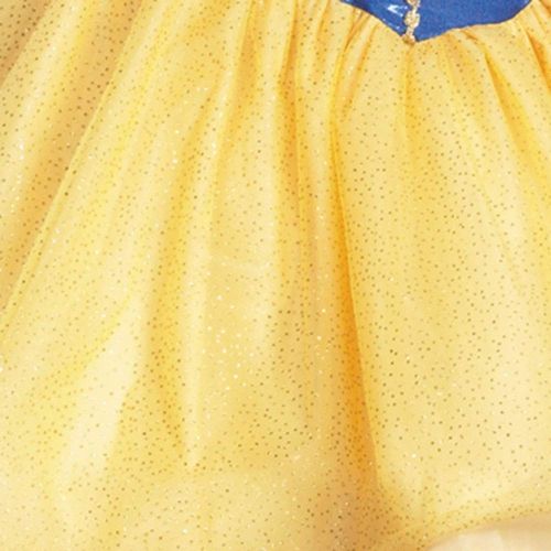 디즈니 Disguise Disney Deluxe Sassy Snow White Costume, Yellow/Red/Blue, Large/12-14