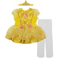 Disney Princess Belle Baby Girls Costume Tutu Dress, Headband and Tights