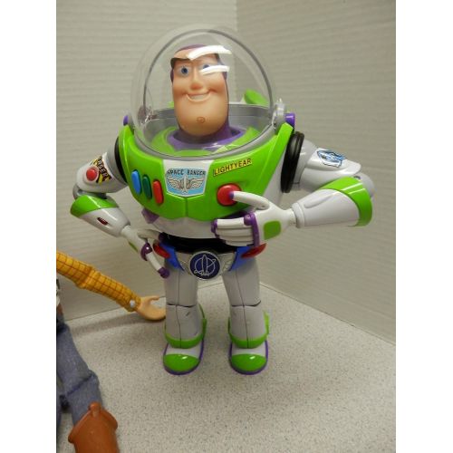 디즈니 Disney Toy Story Collection Woody Jessie Buzz Lightyear Talking Action Figure Bundle