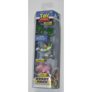 Disney / Pixar Toy Story Buddy Mini Figure 3-Pack Green Army Men, Action Buzz Lightyear and Hamm