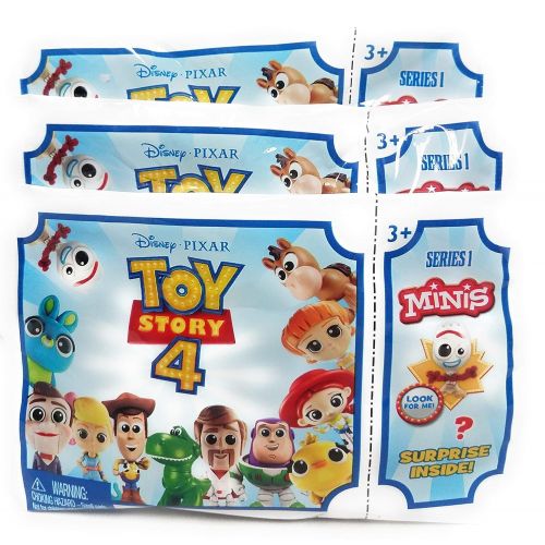 디즈니 Disney Pixar Toy Story 4 Minis Figures Styles May Vary ( Bundle of 3 )