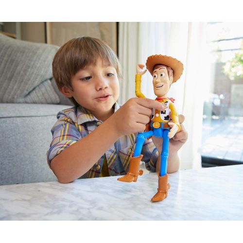 디즈니 Toy Story- 4 Disney Pixar Toy for Children 3+ Years, Multicoloured Talking Woody Multi-Coloured