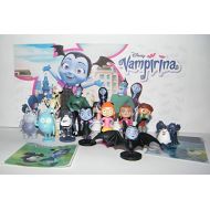 Disney Vampirina Deluxe Figure Set of 14 Toy Kit with 12 Figures and 2 Fun Stickers Featuring The Hauntley Family, Ghost, Gargoyle, Wolfie and More!