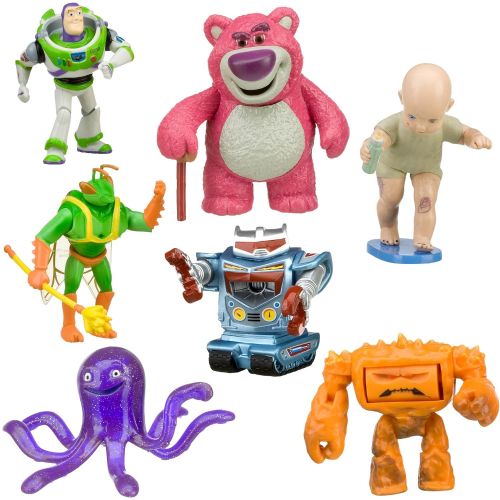 디즈니 Disney Toy Story 3 Villains Figure Play Set -- 7-pc. (Buzz Lightyear, Lots-o-huggin Bear, Big Baby, Twitch, Chunk, Stretch and Sparks)