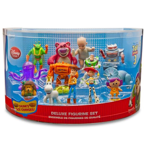 디즈니 Disney Store Disney Toy Story 3 Deluxe Figure Play Set -- 14-Pc. (202009)...Includes Woody, Buzz Lightyear, Jessie, Buttercup, Mr. Pricklepants, Stretch, Chunk, Peas-in-a-Pod, Trixie, Dolly, Bi