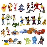 Disney Classic Characters Toy Figure Playset, 30-Piece, Including Mickey Mouse, Winnie the Pooh, Finding Nemo, Toy Story, Cars, Monsters Inc, Bambi, Dumbo, Pinocchio and The Incred