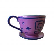 Disney Alice in Wonderland Mad Tea Party Lavender Purple Teacup Mug