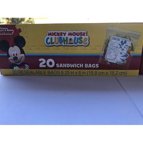 디즈니 Disney Snack Bags Total (20 Bags Total Total), 1-Pack Styles Vary